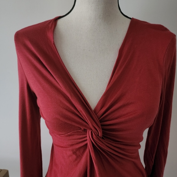 Matty M Pullover knot front asymmetrical blouse|M - Picture 4 of 6